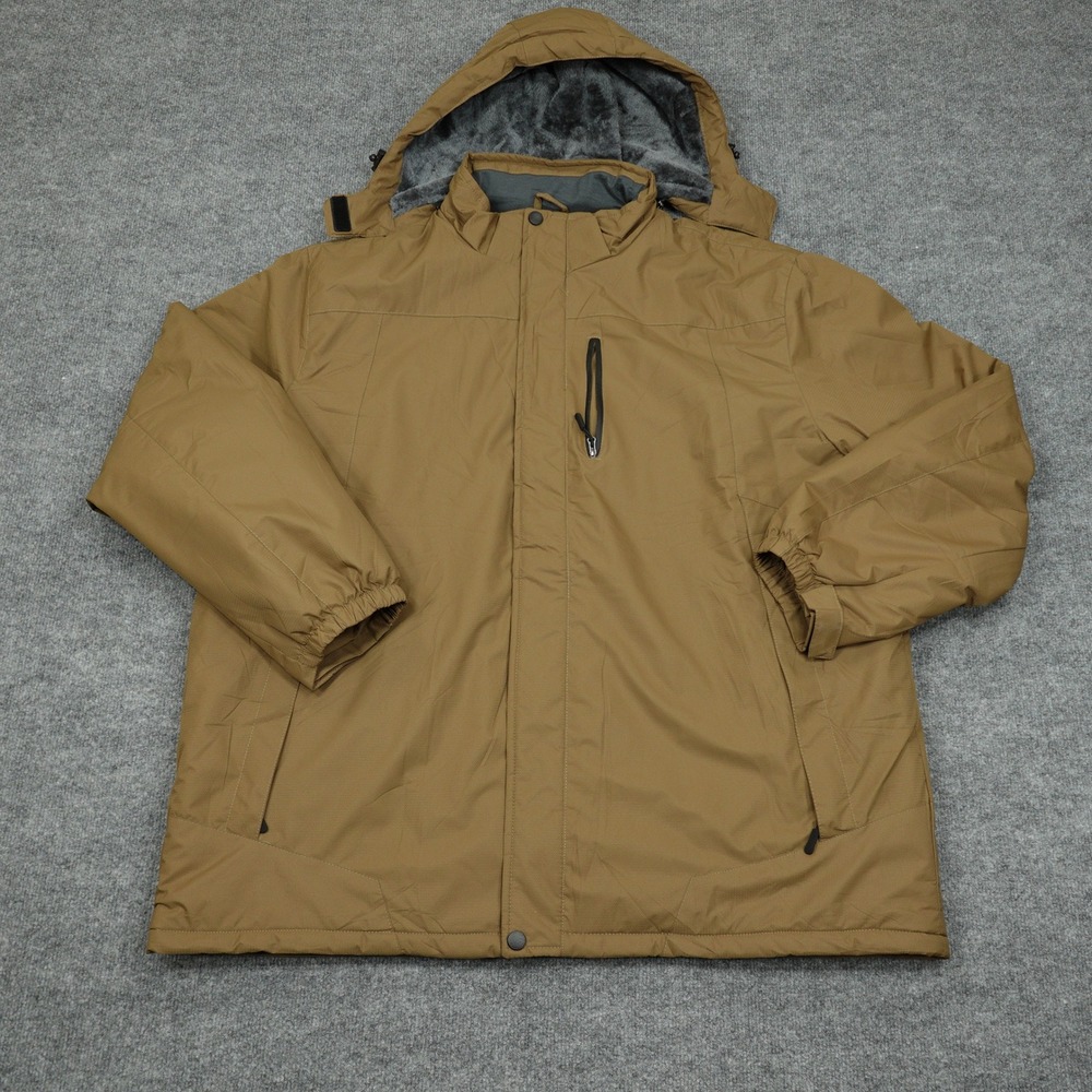 Outdoor Sports Jacket Men 3XL Brown Waterproof Breathable Oscillator Series